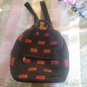 Loungefly Marvel Backpack Red Black
